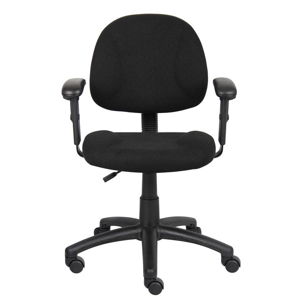 Boss Office Products DX Posture Office Chair with Adjustable Arms in Black