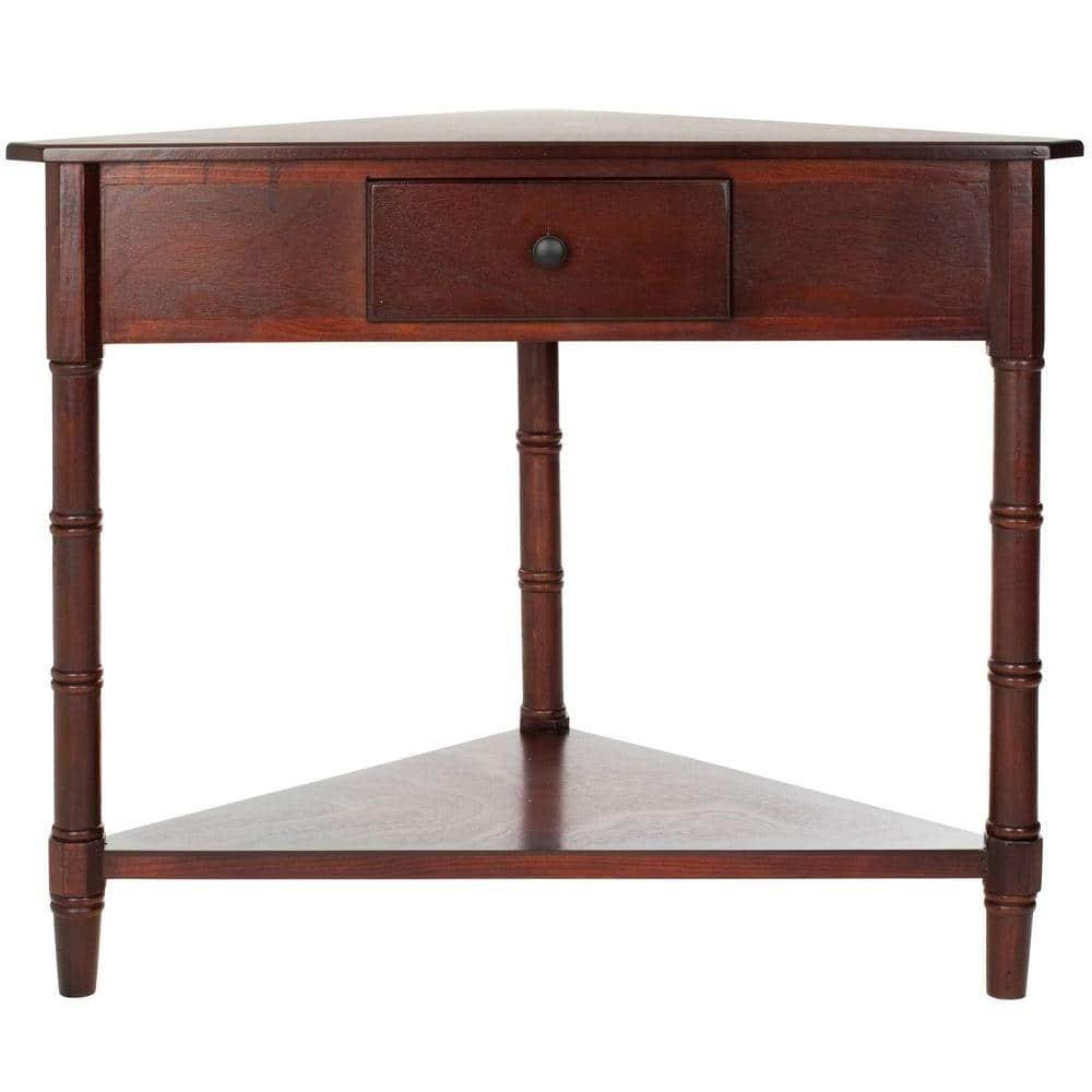 Gomez Corner Table - AMH5709D - Brown - Safavieh Couture