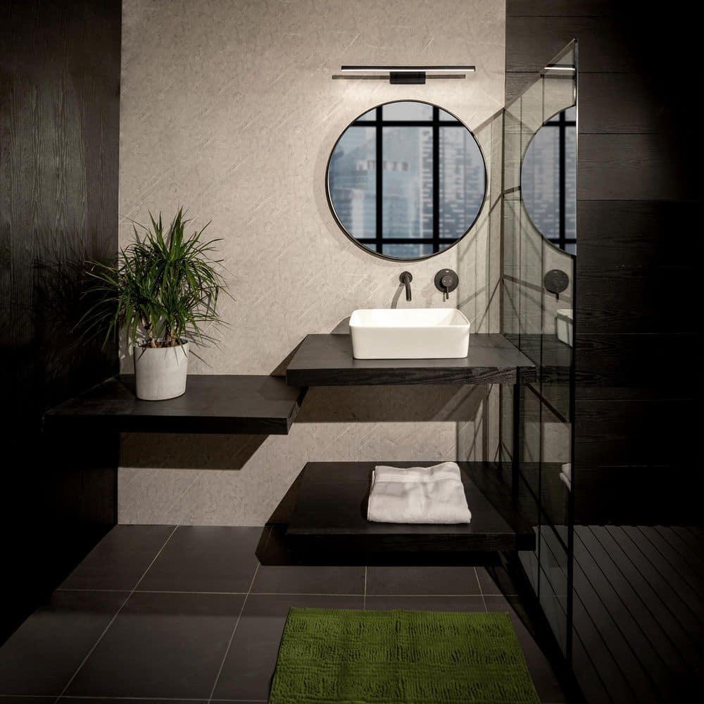 Parallax 24" Brushed Nickel LED Bath Bar with Dimmable Light