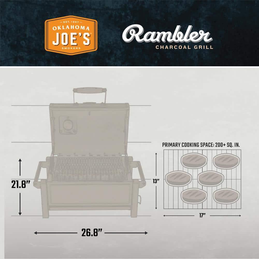 Oklahoma Joe's Rambler Tabletop Portable Charcoal Grill