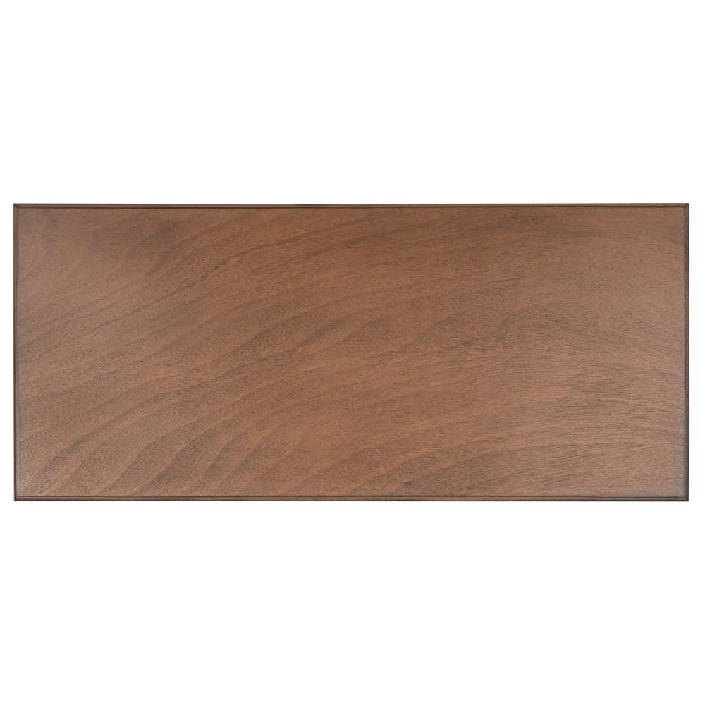 SAFAVIEH Kaytee Solid Retro X Side Writing Desk, Brown