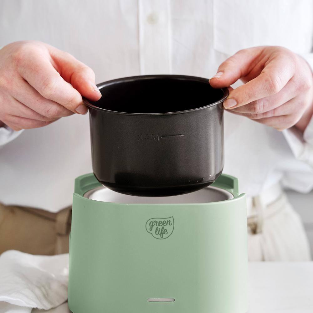 GreenLife GreenLife 20oz Electric Lunch Box Food Warmer, PFAS & PFOA-Free Ceramic, Portable, Removable Bowl