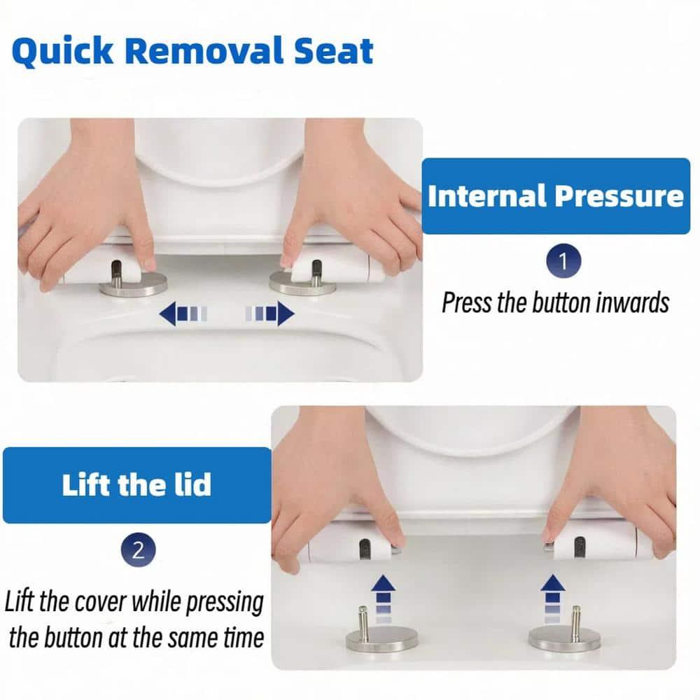 Momei One Piece Toilet,Floor-Discharge Dual Flush,Glossy White - 24.8x13x27.56