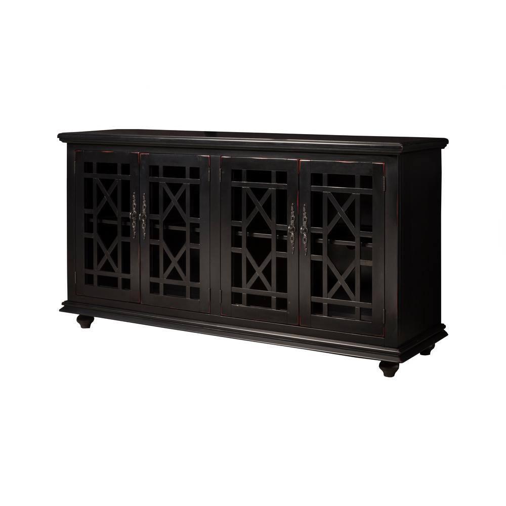 Cassandra 63" TV Stand Antique Black - Martin Svensson Home