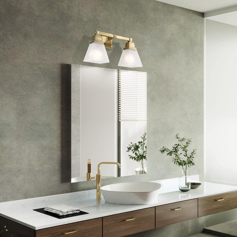 Livex Lighting Mission 2 - Light Vanity in  Antique Brass