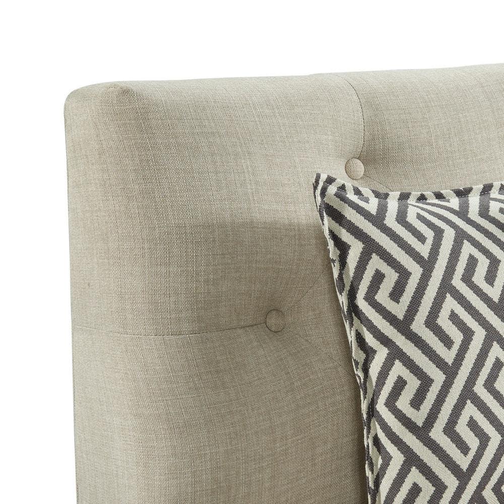 Picket House Furnishings Mara Sofa with Seven Pillows in Beige