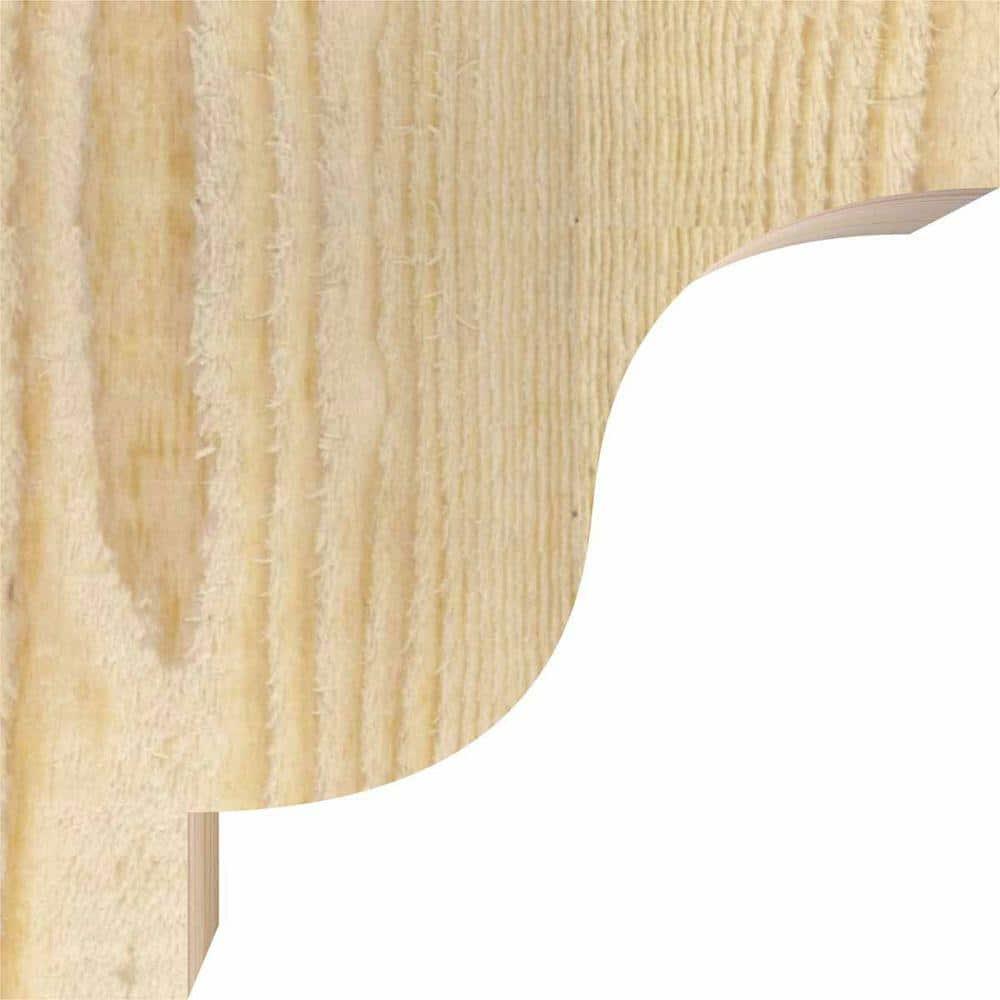 6"W x 6"D x 6"H Newport Rough Sawn Corbel, Douglas Fir