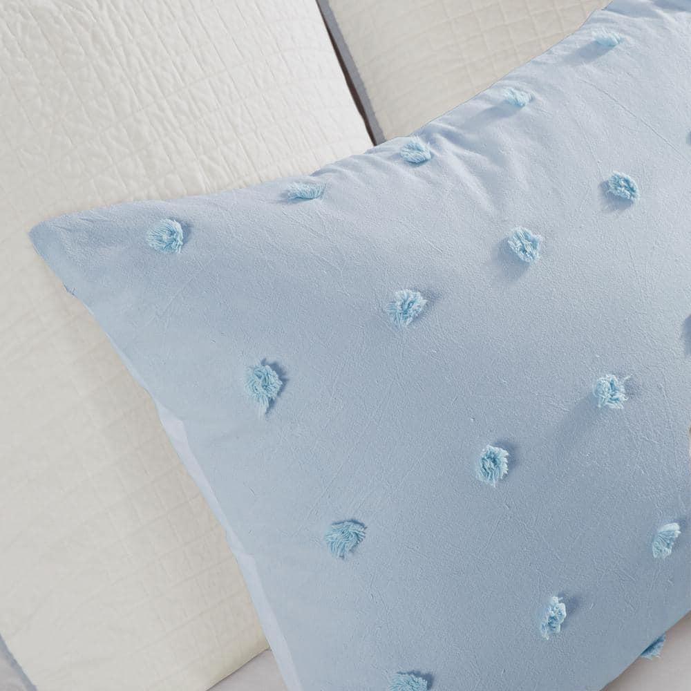 Intelligent Design Brooklyn Cotton Jacquard Comforter Set with Euro Shams and Throw Pillows