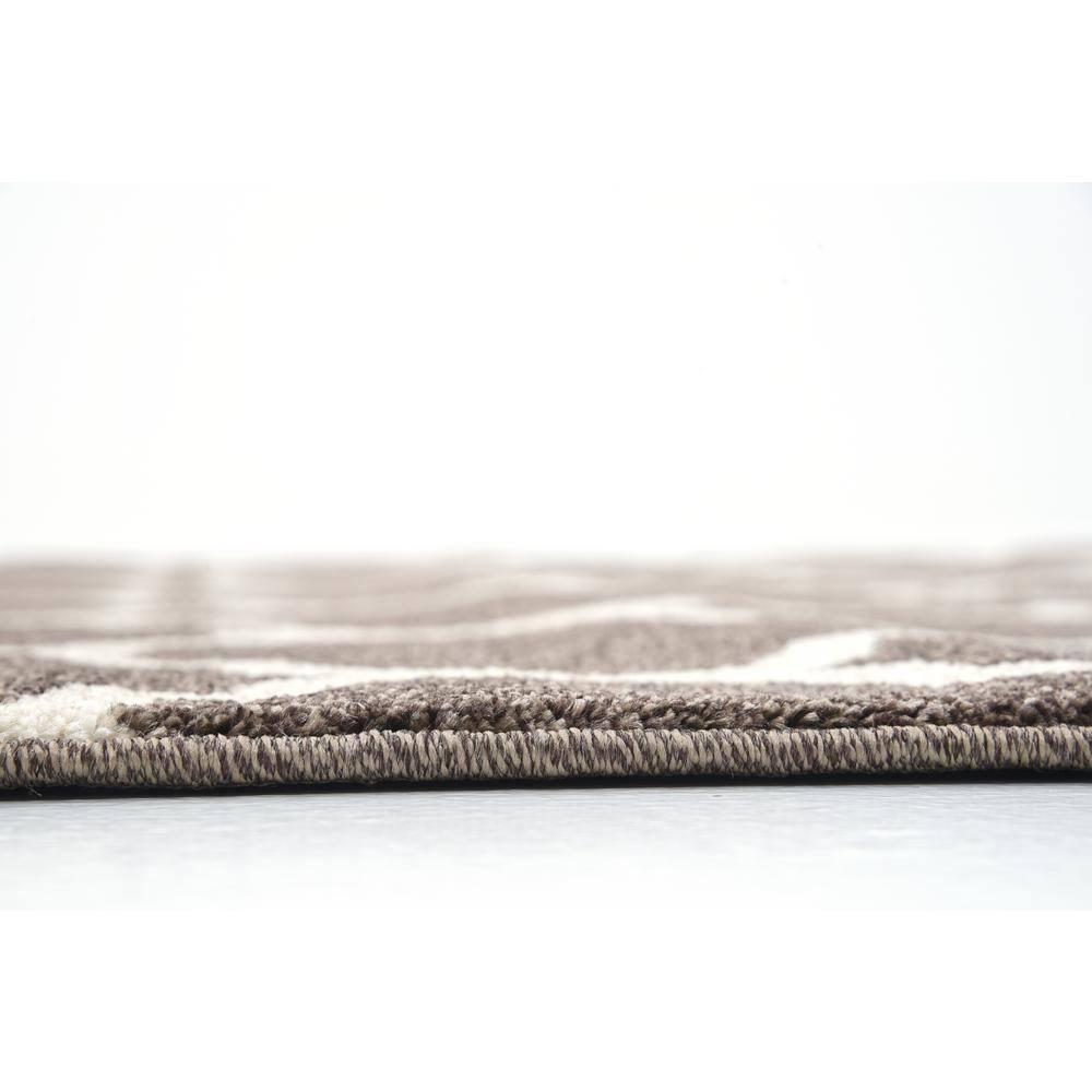 Unique Loom 4' 1 x 6' 1 Trellis Philadelphia Brown Area Rug