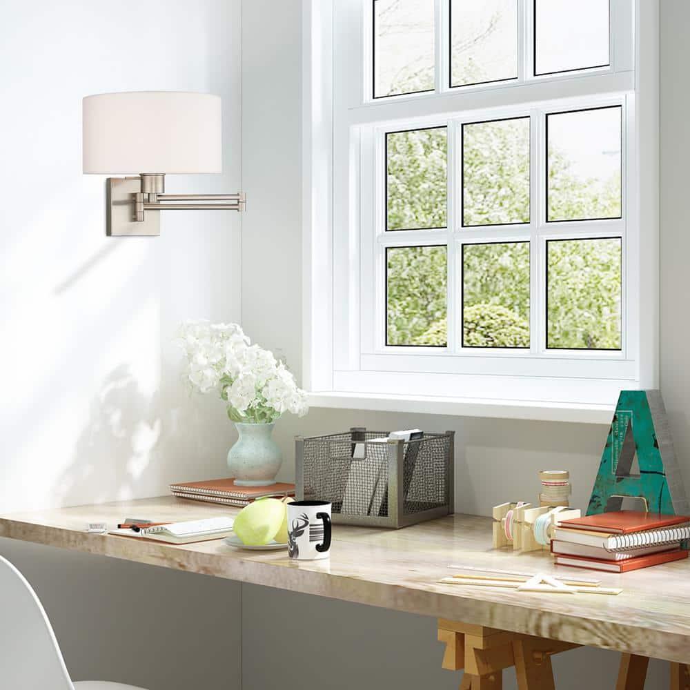 Livex Lighting 1 - Light Wall Light in  Brushed Nickel
