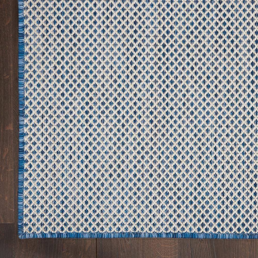 Nourison Courtyard COU01 Indoor/outdoor Area Rug - Ivory Blue 3' x 5'