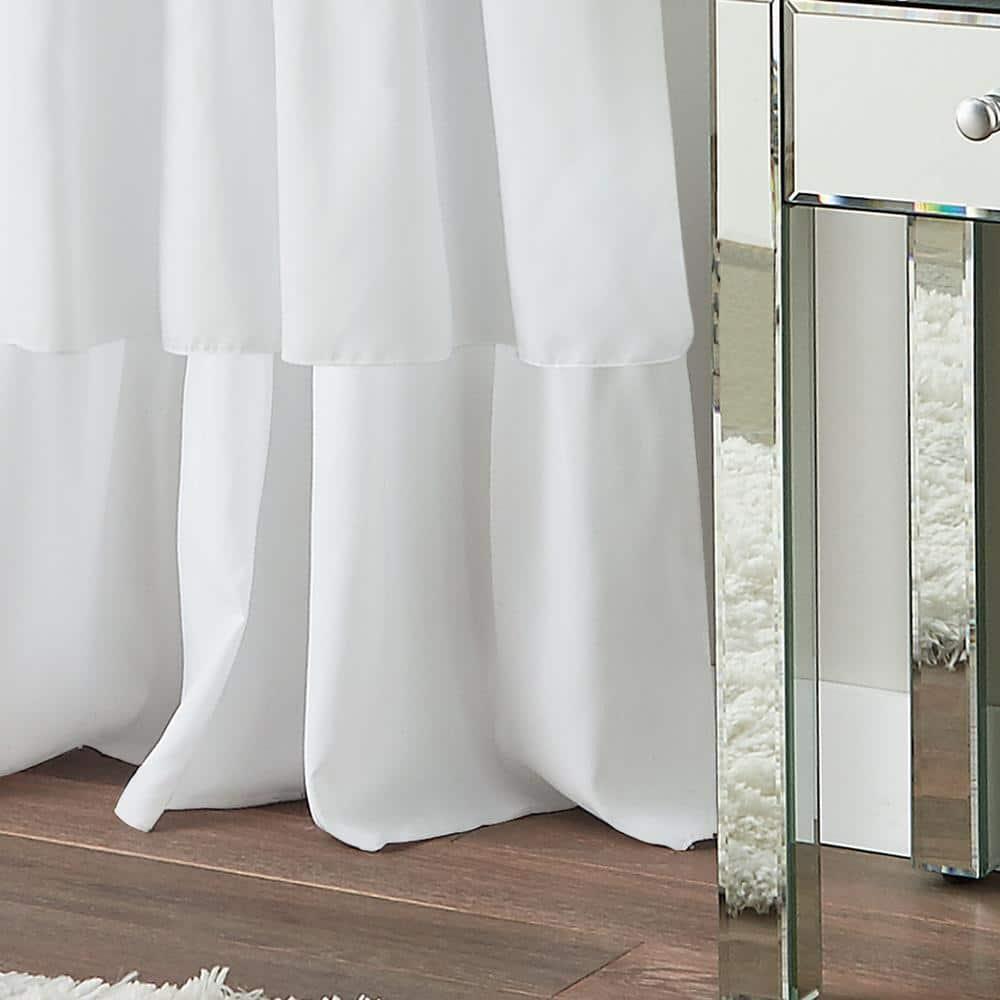 Red Barrel Studio® Flounced Solid Color Semi-Sheer Rod Pocket Single Curtain Panel