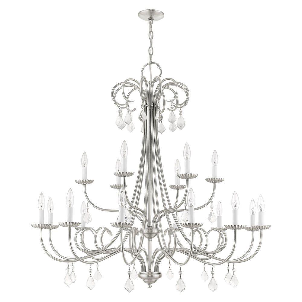Livex Lighting Daphne 18 - Light Chandelier in  Brushed Nickel