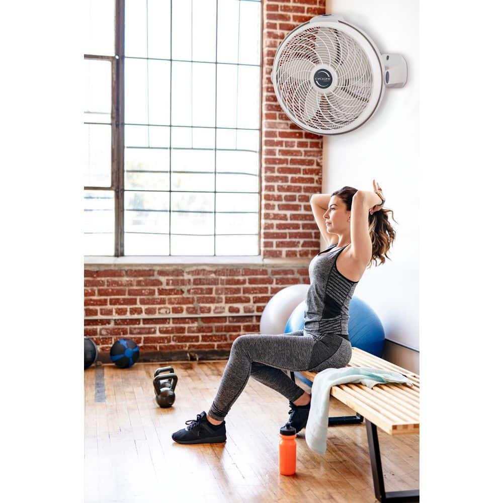 Lasko Lasko 20 Inch Cyclone Portable Full-Tilt Floor Or Wall Mount Pivoting Fan, White