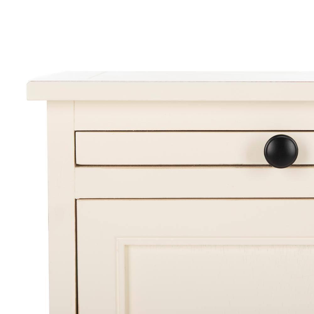Raven Storage Unit - AMH5703 - Distressed Cream - Safavieh Couture