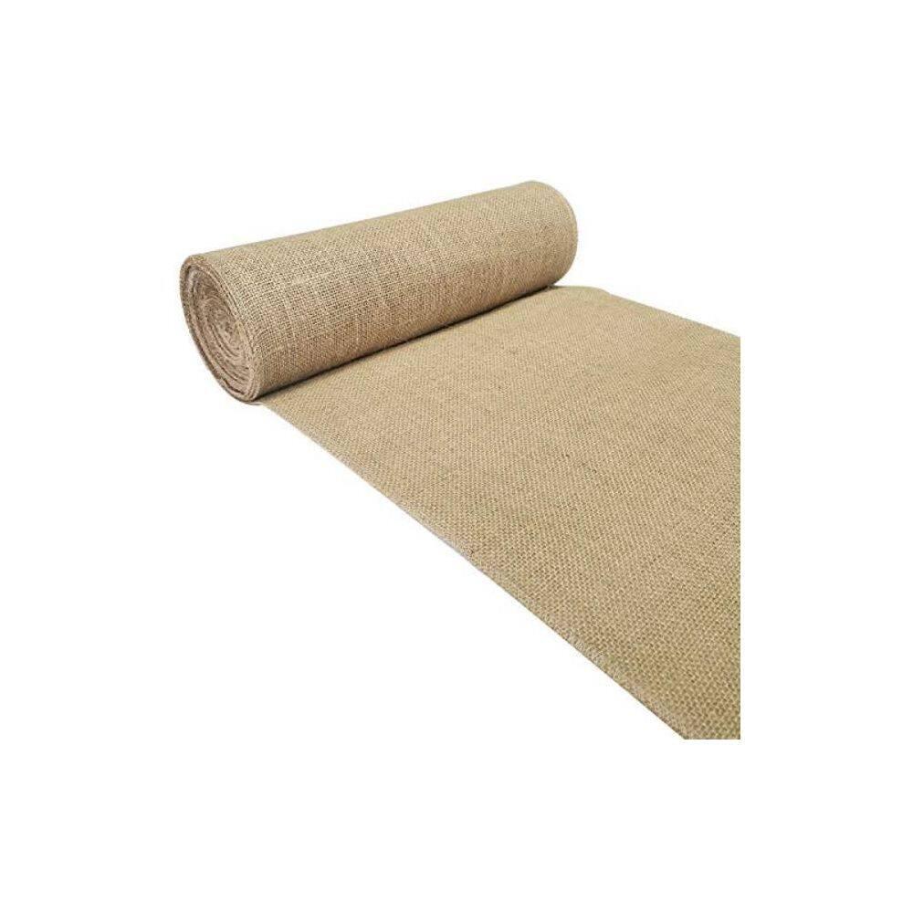 40 in. x 15 ft. Gardening Burlap Roll - Natural Burlap Fabric for Weed Barrier, Tree Wrap Burlap, Rustic Party Decor