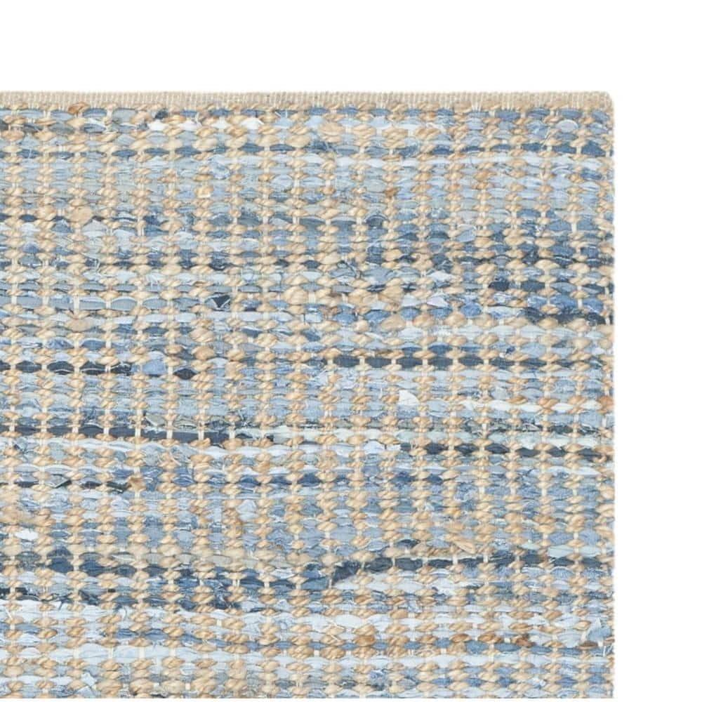 Cape Cod CAP352 Hand Woven Accent Rug - Natural/Blue - 2'x3' - Safavieh.
