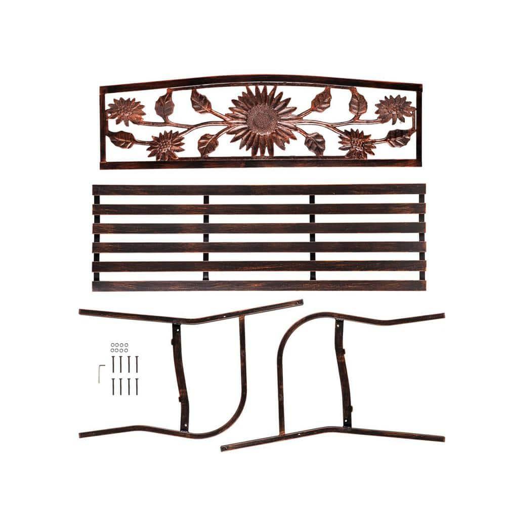 Evergreen Sunflower Bench