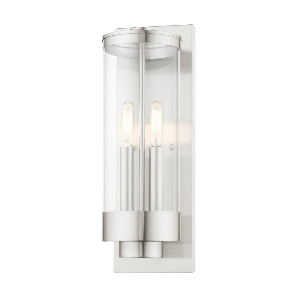 Livex Lighting Hillcrest 2 - Light Wall Light in  Brushed Nickel