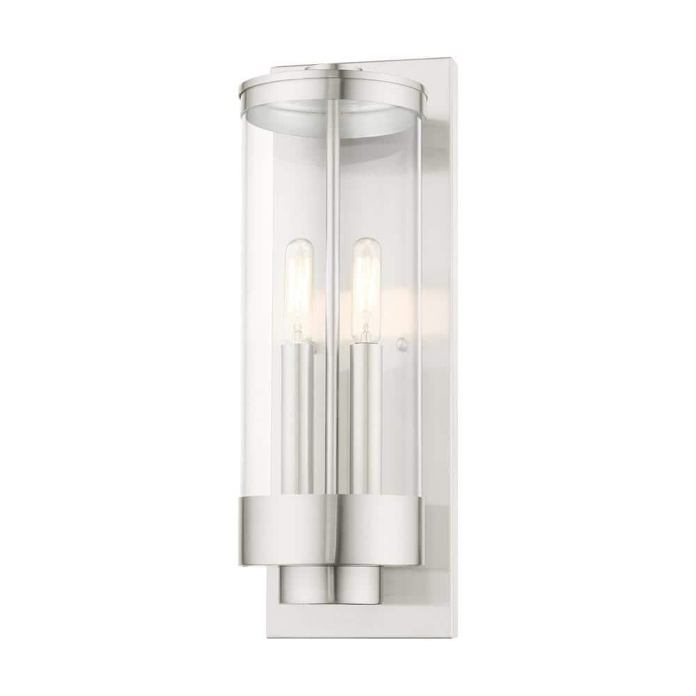 Livex Lighting Hillcrest 2 - Light Wall Light in  Brushed Nickel