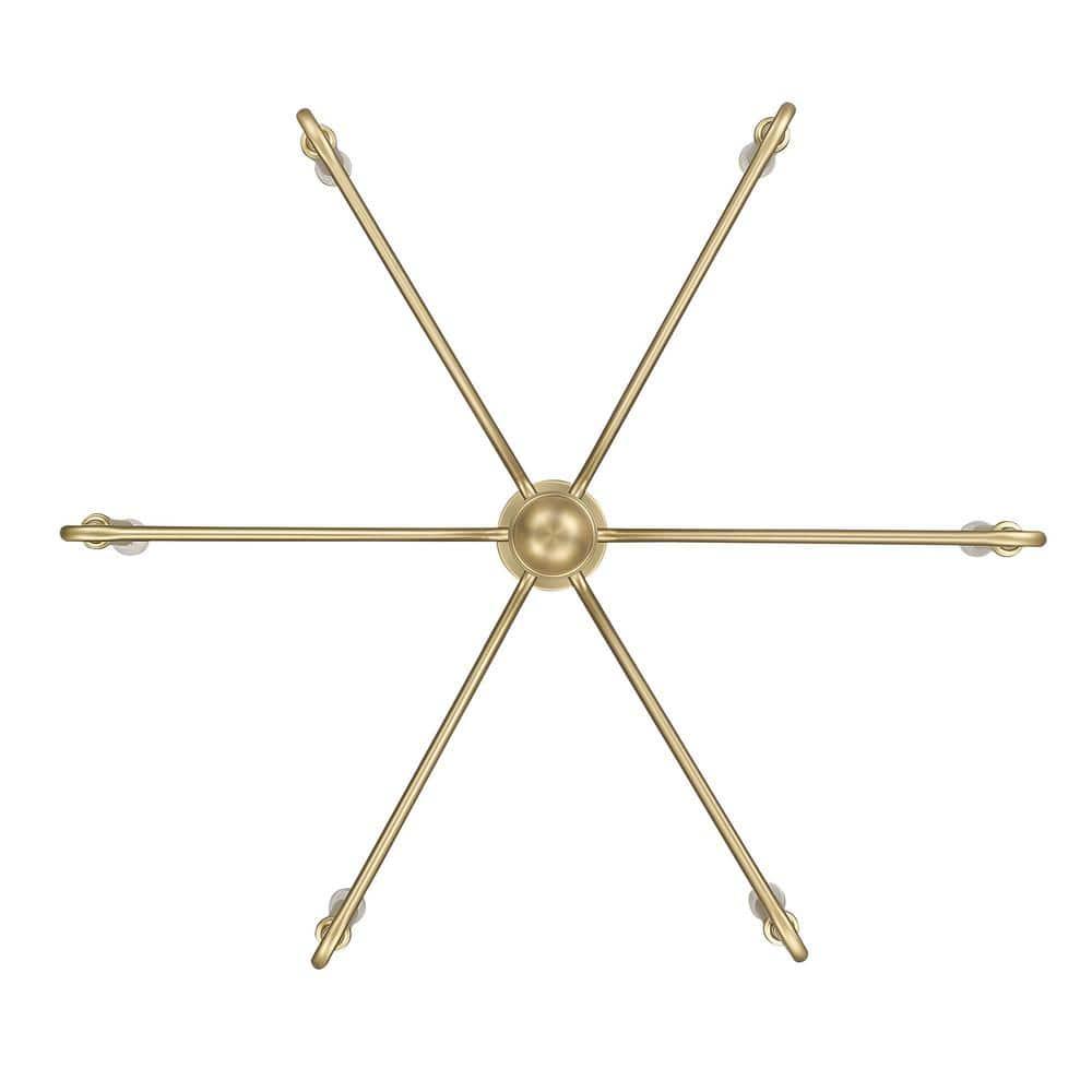 Golden Lighting Kennedy 6-Light Chandelier in Brushed Champagne Bronze
