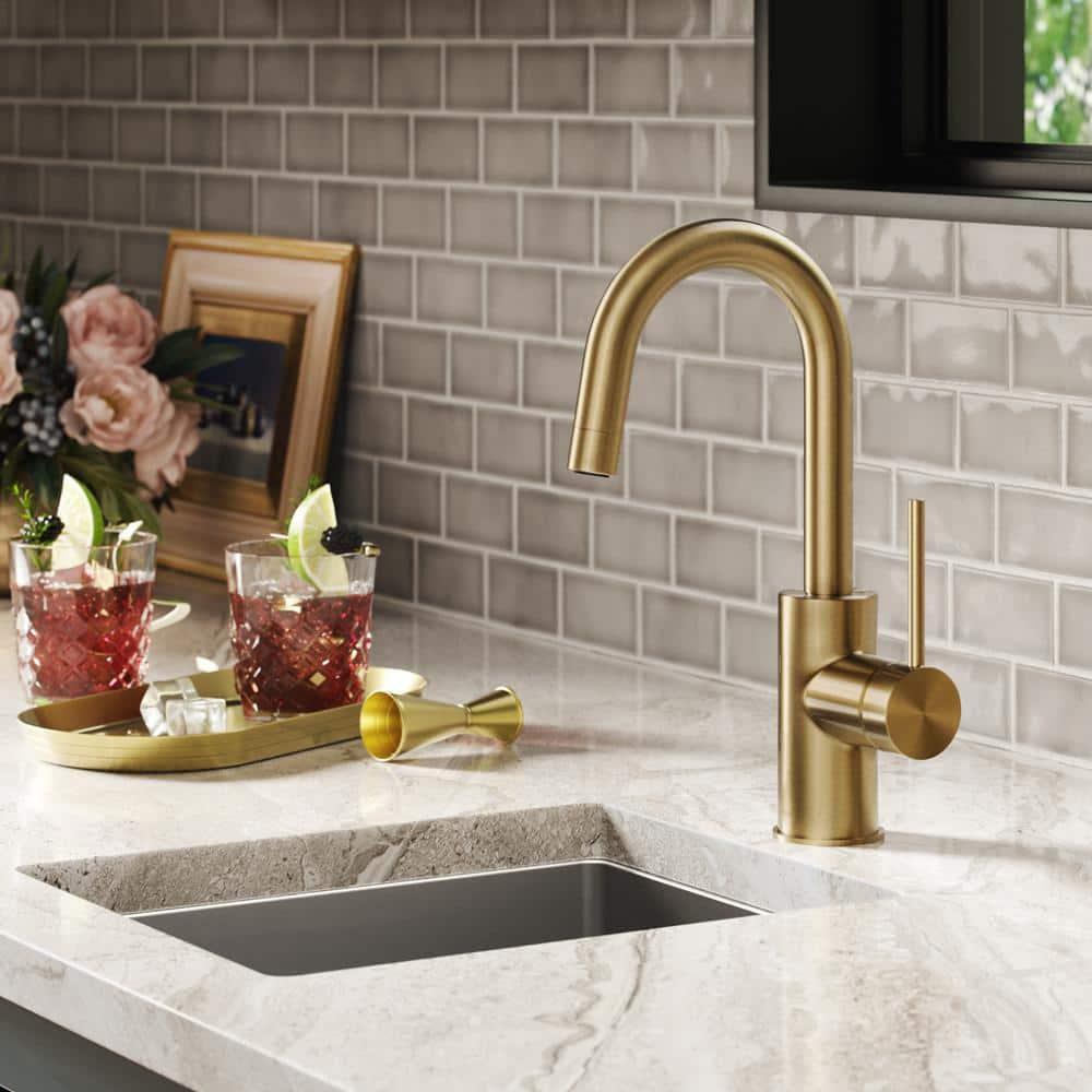 Kraus Oletto™ Single Handle Kitchen Bar Faucet KPF-2600SFACB