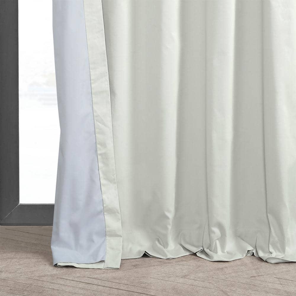 Fresh Popcorn Solid Cotton Blackout Curtain (1 Panel), Fresh Popcorn, 50W X 84L