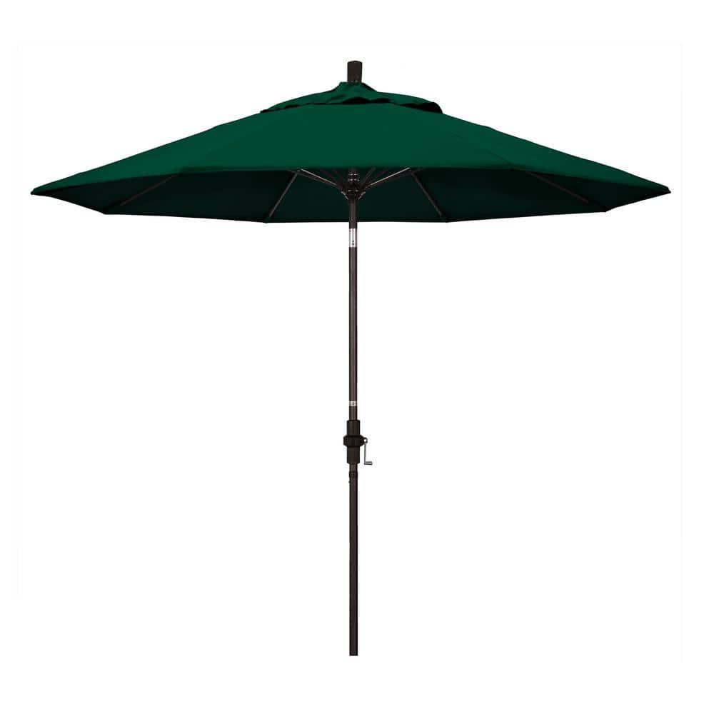 California Umbrella 9' Patio Umbrella in Forest Green