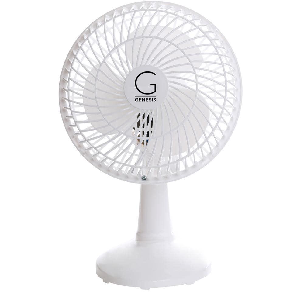 Genesis Indoor 5 in 2 speed Clip On Fans,Table Fans with A1CLIPFANWHITE, White