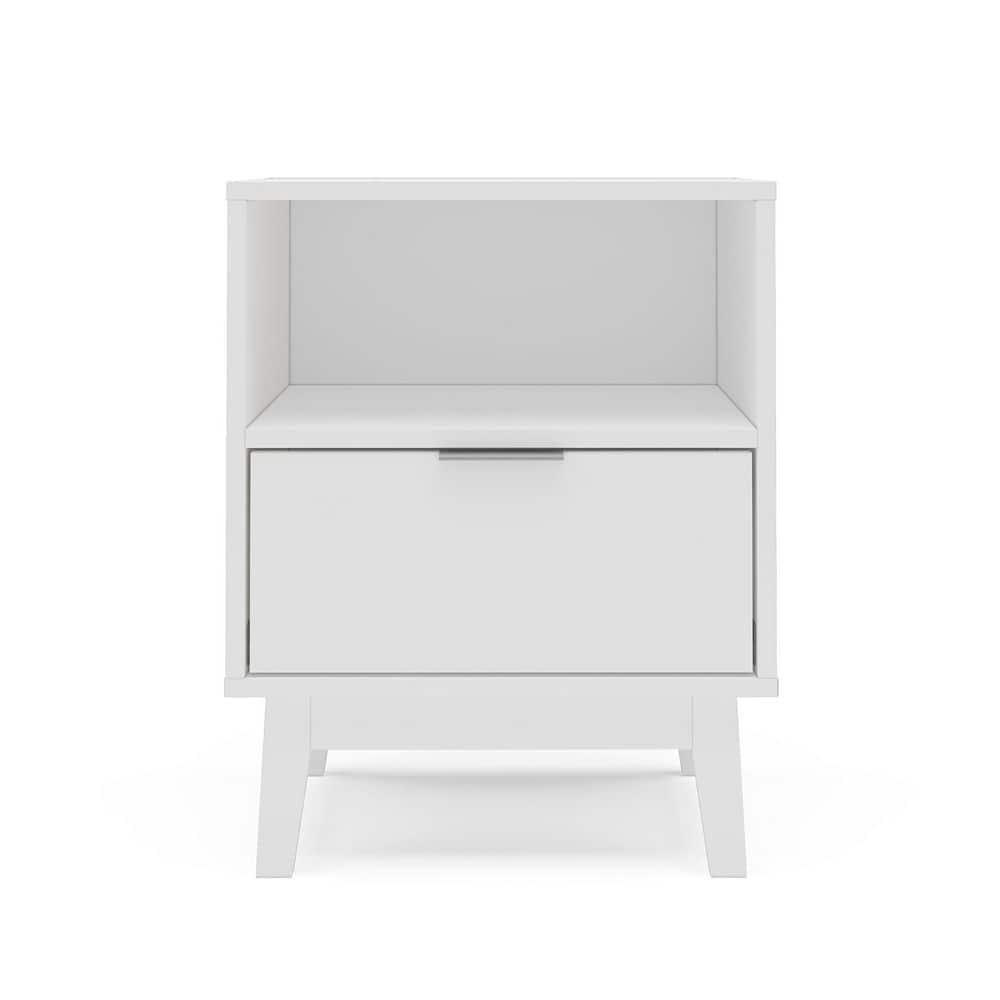 Polifurniture 3pc Queen Victoria Bedroom Set with 2 Nightstands White: Modern Style, 90 Day Warranty