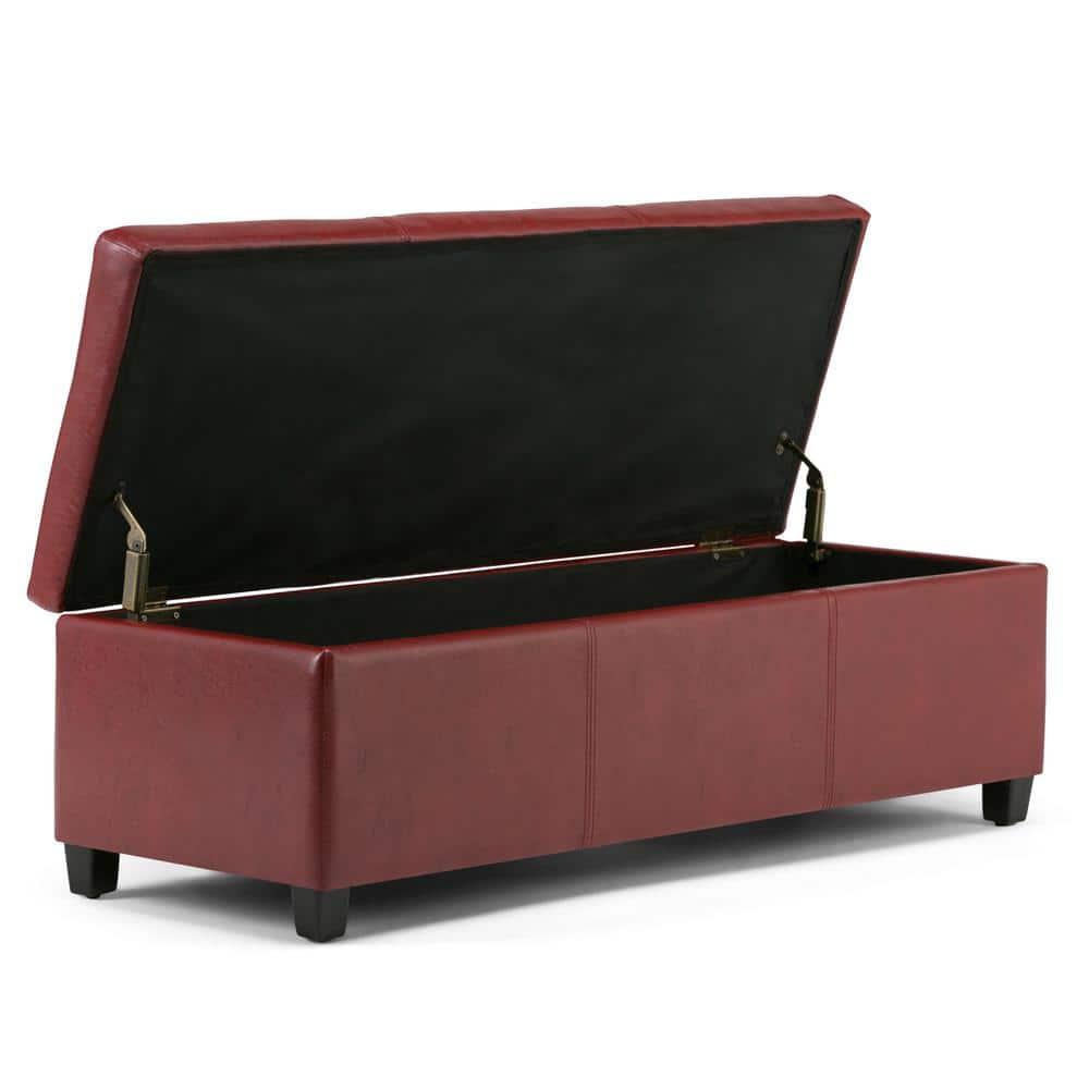 Simpli Home Avalon Storage Ottoman Bench,Assembled