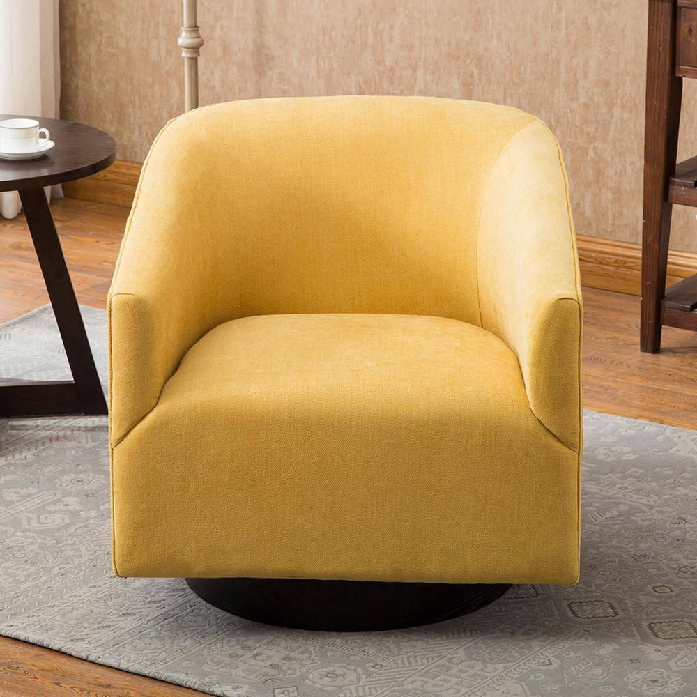 Donovan Upholstered Swivel Barrel Chair