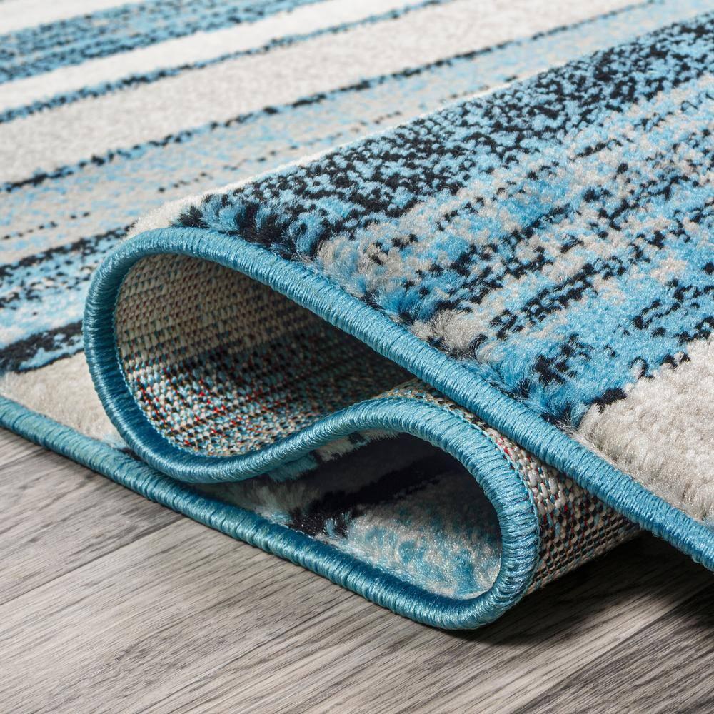 3' x 5' Magnolia Beach Strie' Striped Area Rug, Blue/Navy - JONATHAN Y