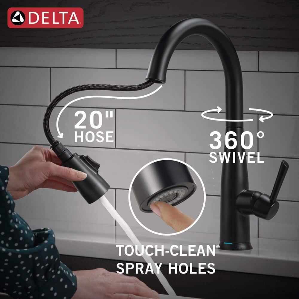 Delta 9113TL-BL-DST Essa Touch2O Kitchen Sink Faucet with Touchless Technology