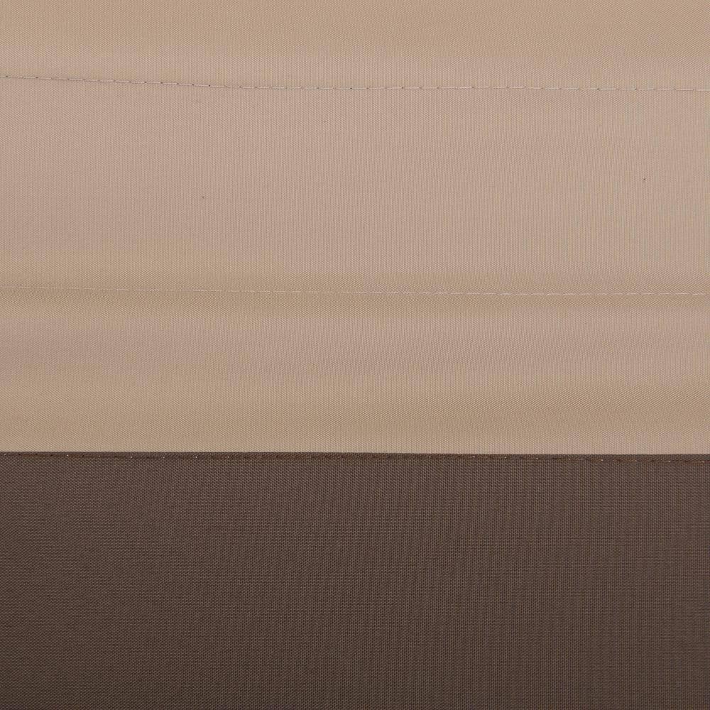 Sunjoy Outdoor Patio Brown Steel Frame 13 ft. x 13 ft. 3-Tier Soft Top Gazebo with Canopy, Mosquito Netting, and Curtains for Backyard Activities