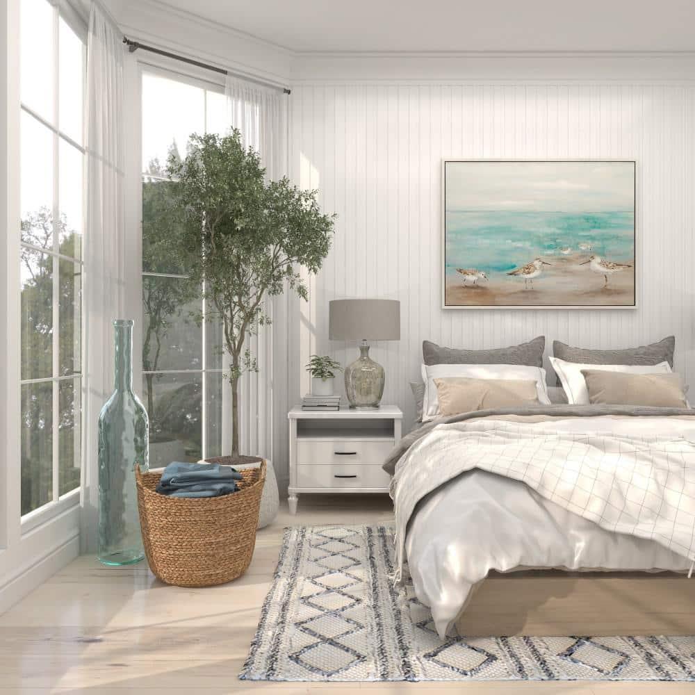 Deco 79 Seagrass Handmade Decorative and Functional Storage Basket Large Woven Basket Organizer with Ring Handles, Basket for Storage 20" x 18" x 19", Brown