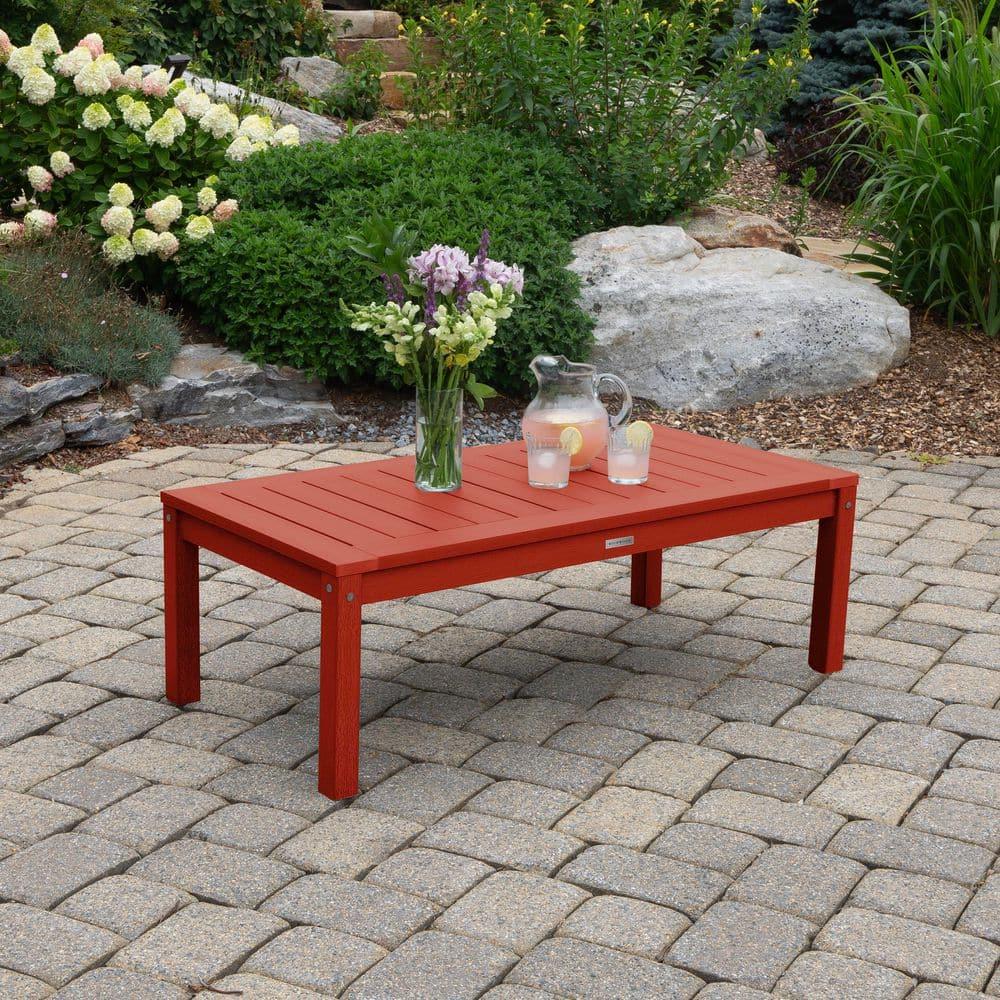 Highwood Adirondack Coffee/Conversation Table - 24" W x 48" L x 16" H, Outdoor, Eco-friendly, Synthetic Wood