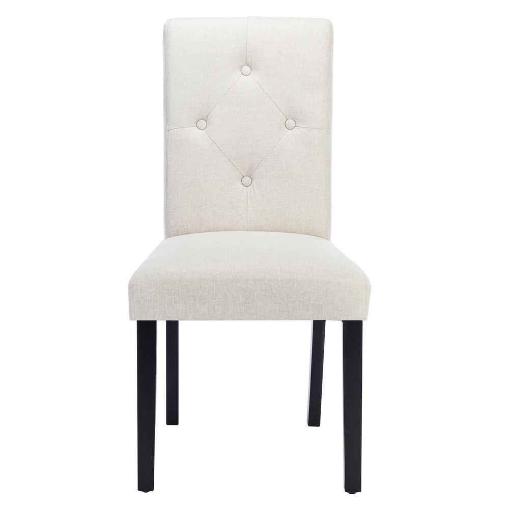 Westice Dining Room Chairs Set of 6 Upholstered PU Leather Kitchen Chairs Dining Room Side Chair with Nailhead Trim and Rubber Wood Legs for Small Space Apartment, Brown