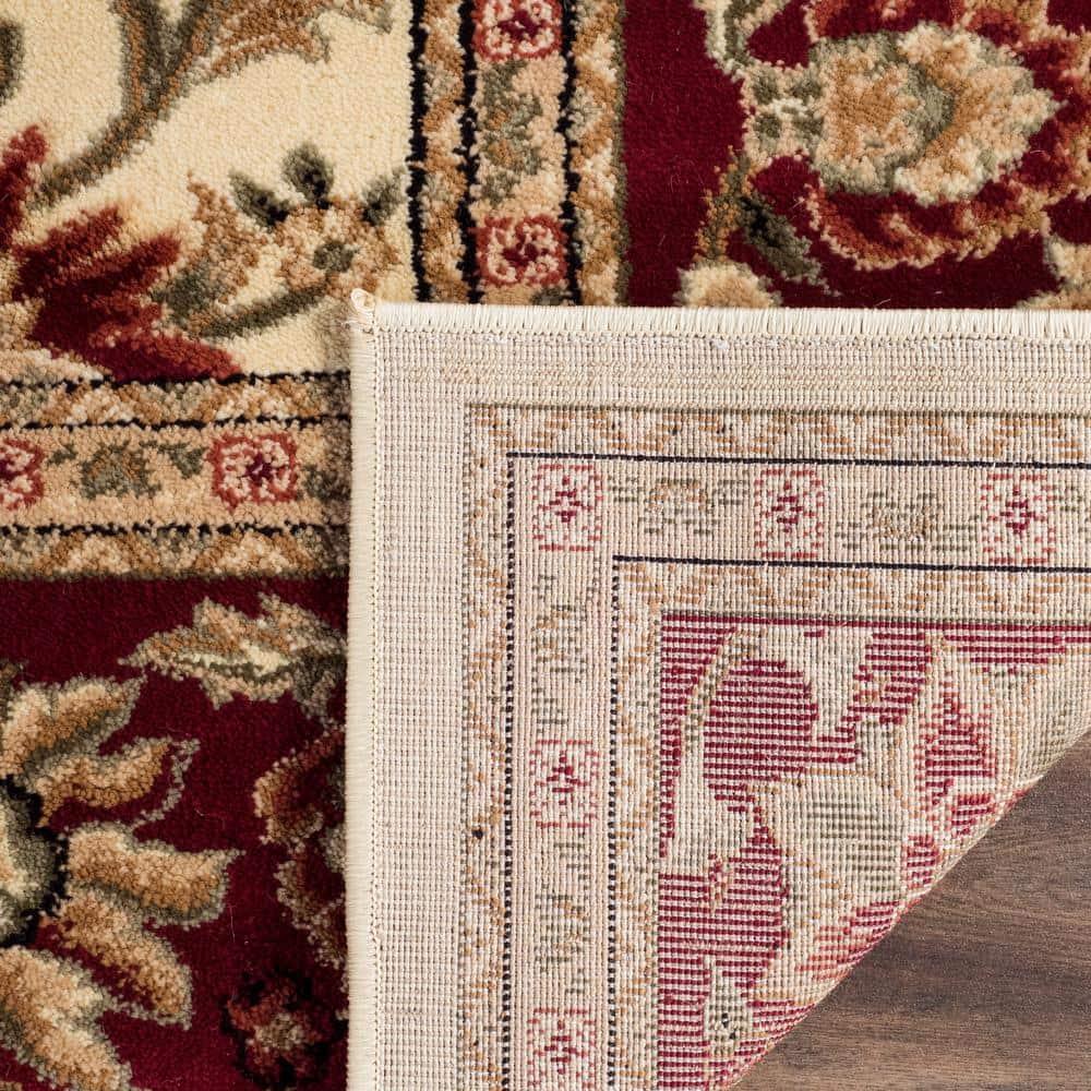Lyndhurst LNH212 Power Loomed Area Rug - Ivory/Red - 6'x6' - Safavieh