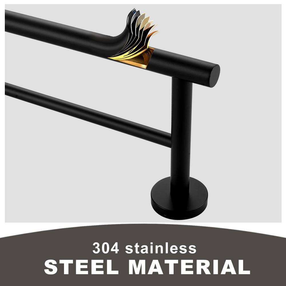 SUS 304 Stainless Steel Bathroom Double Towel Bar, Wall Mount Towel Holder For Bathroom