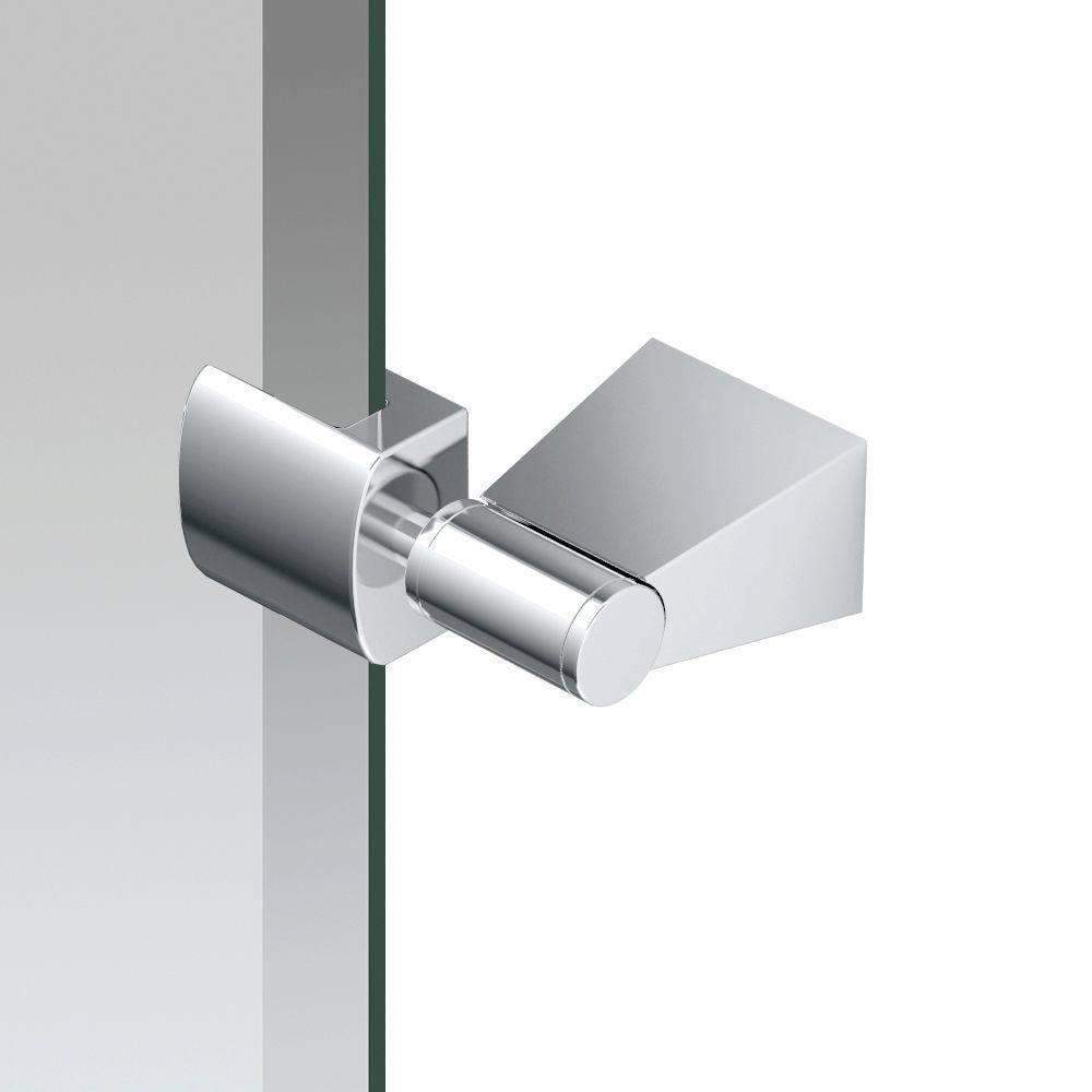 Bleu Modern Frameless Rectangle Bathroom Vanity Wall Mirror | Pivots and Beveled Mirror