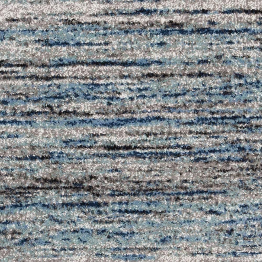 Galaxy GAL113 Power Loomed Indoor Runner - Blue/Grey - 2'3"x8' - Safavieh