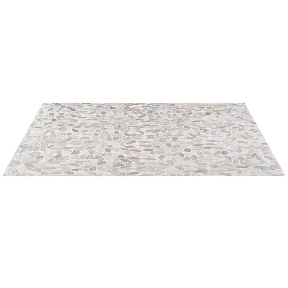 Picturesque Flower 11.81 in. x 11.81 in. Natural Stone Floor and Wall Mosaic Tile (0.97 Sq. Ft. / Each)
