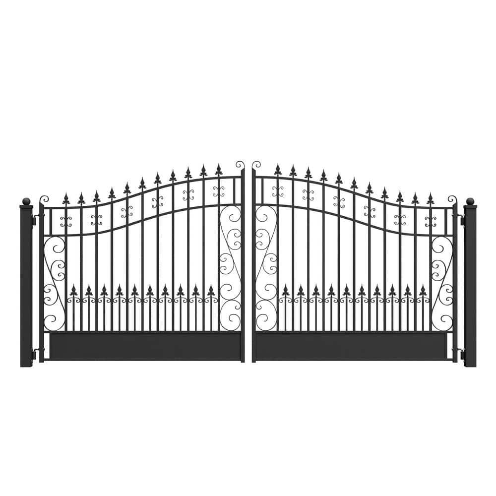 ALEKO Steel Dual Swing Driveway Gate - VENICE Style