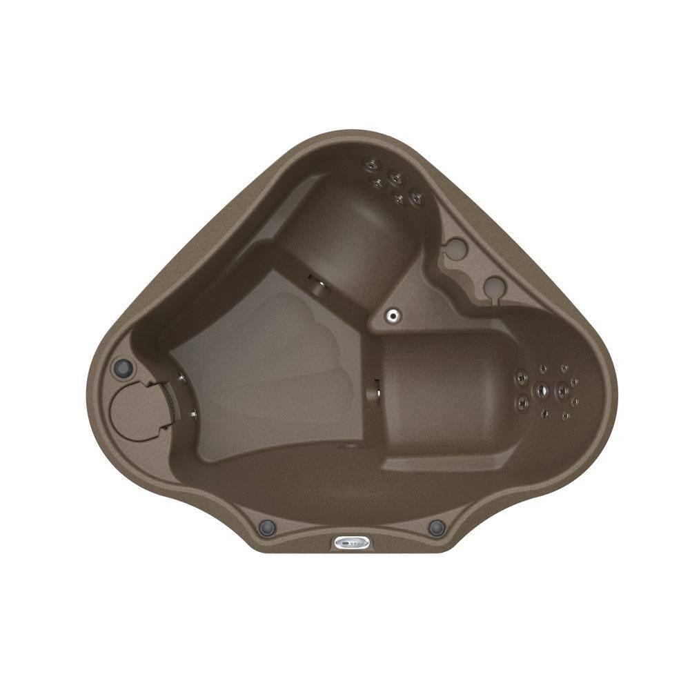 AquaRest Discover AR300 Premium 2-Person 20-Jet Oval Plug & Play Hot Tub with Ozonator, LED Waterfall and Stainless Steel Heater