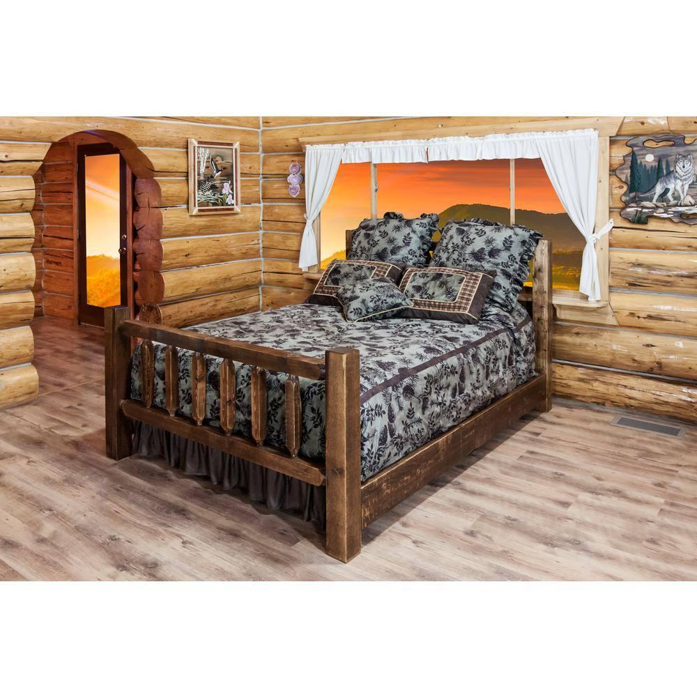 Homestead Collection Medium Brown Queen Bed