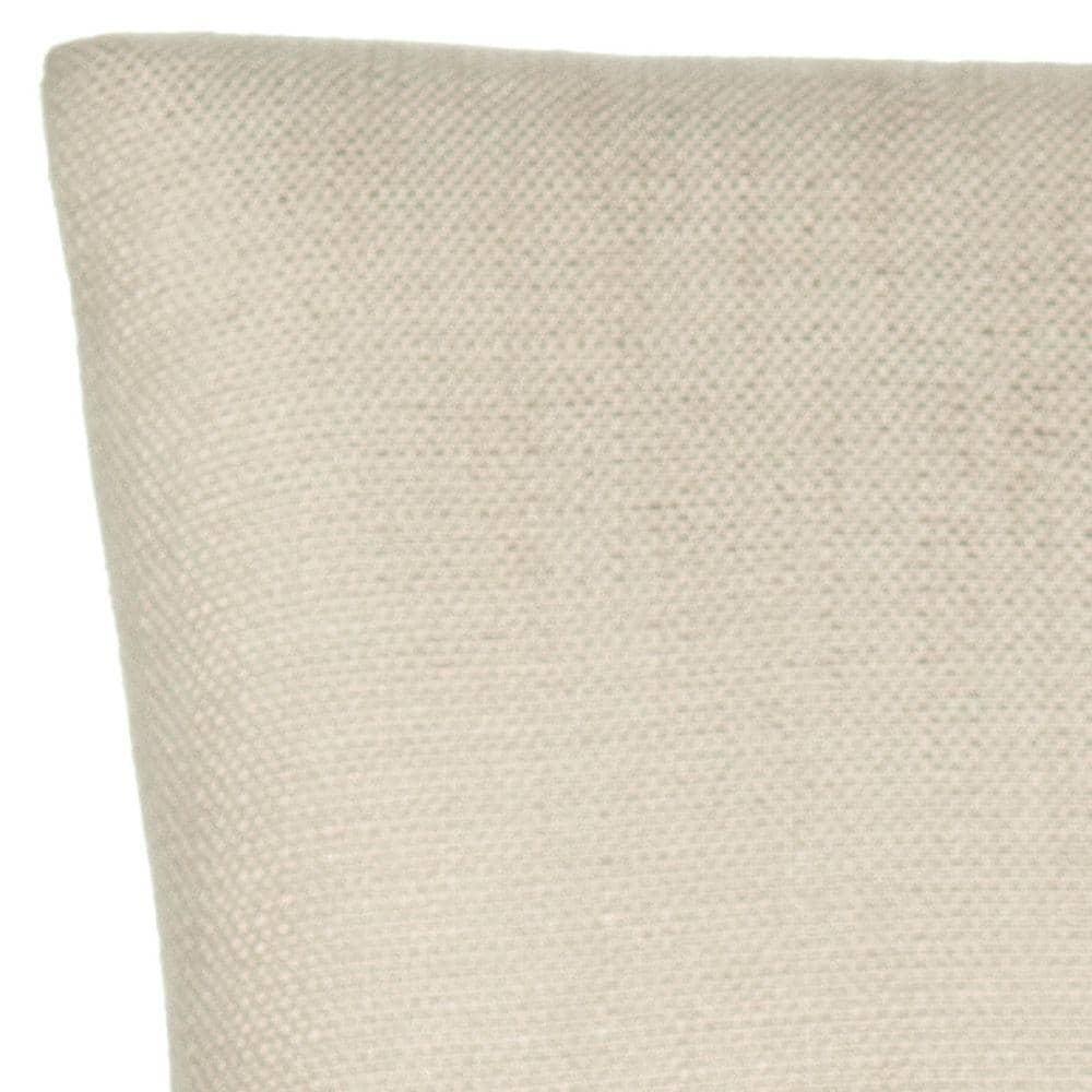 Ivory Linen Upholstered Parsons Side Chair with Gold Nailhead Trim