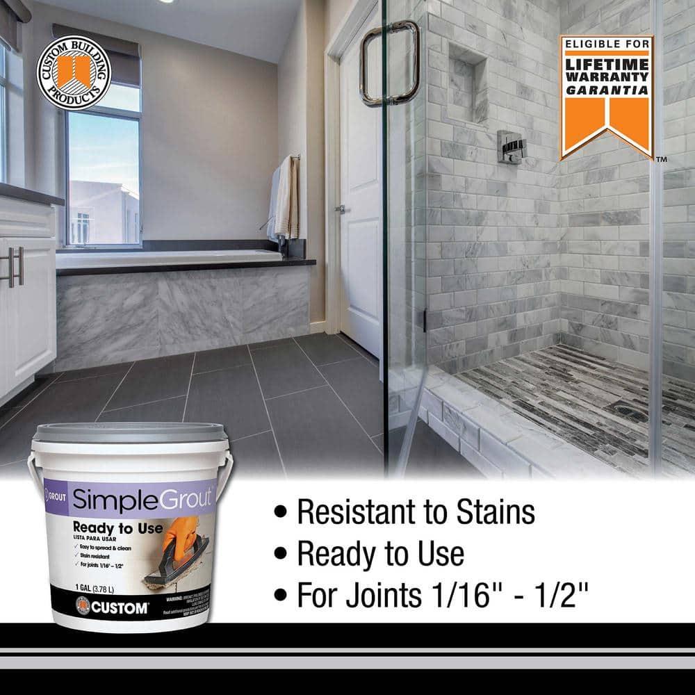 Custom Building Products 1 Quart Bright White Pre-Mixed Grout PMG381QT
