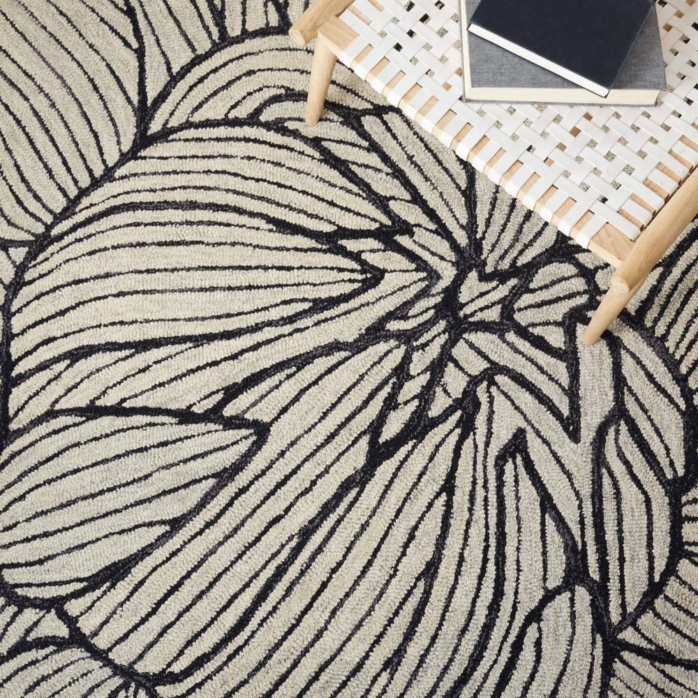 Metro MET451 Hand Tufted Indoor Area Rug - Black/Ivory - 8'x10' - Safavieh