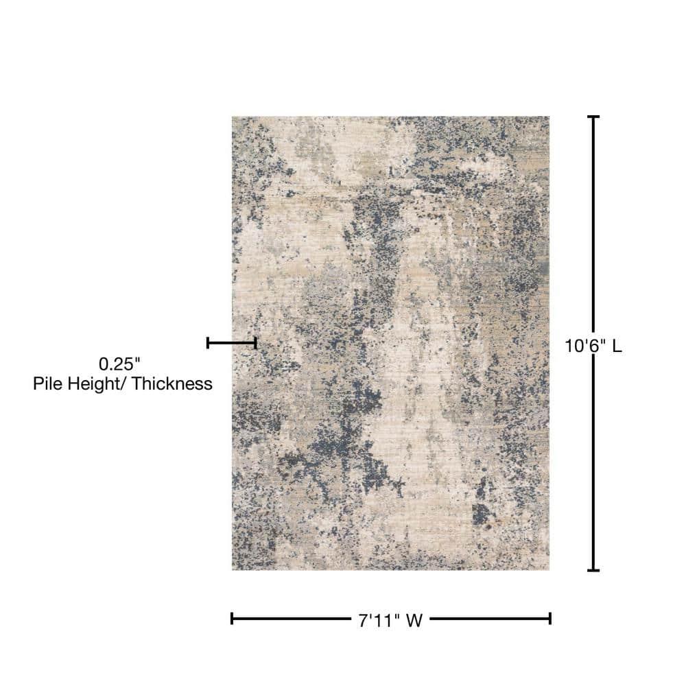 Loloi Teagan Natural / Denim 7'-11" x 10'-6" Area Rug